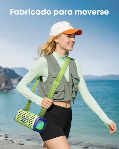 Soundcore by Anker Boom 3i Bocina Bluetooth Portatil, hasta 16h, 50W Potencia, IP68 Flotante Resistente Agua Salada, BassUp 2.0, Bluetooth 5.3, Ideal para Pesca, Camping Exteriores