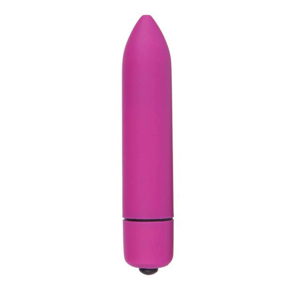 Travel Silver Mini Bullet for Neck and Back Relax with 10 Patterns for Women Waterproof Quiet Power Pleasure Toy (Purple)