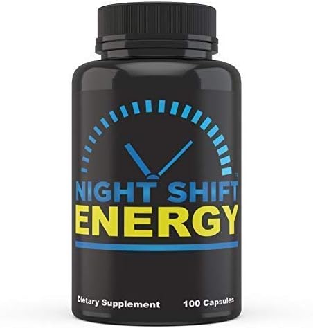 Night Shift Energy Pills 100 Capsules - Best Energy Boost Supplement for Men and Women