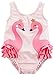 Carter's Girls' One-Piece Swimsuit, Pink Flamingo, 18 Months