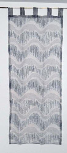 Awning Curtain Veil Gradient 150 x 290 cm Ivory Modern Curtain Cornflower Blue