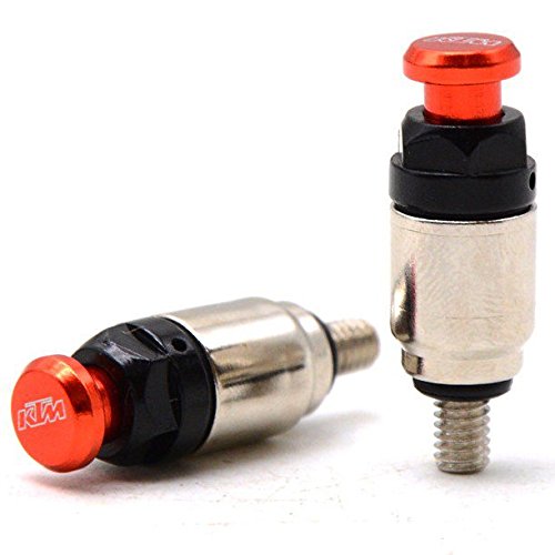 M5 X 0.8mm Motorcycle Fork Bleeder Valve (Air Screw) - Blue Anodized - For Dirt Bikes & Motorbikes