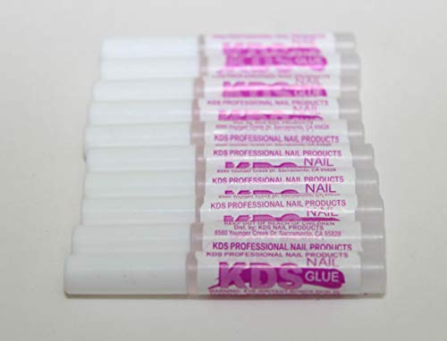KDS Nail Glue for Professional Fake Nail Art & Design 10pcs Nail Tip Extension Glue