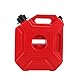 YOUNGFLY Gas Can 1.3 Gallon Portable Fuel Oil Petrol Diesel Storage Gas Tank Emergency Backup for Motorcycle Car SUV ATV with Lock Oil Pack Fuel Cans Fuel(5L,Red)