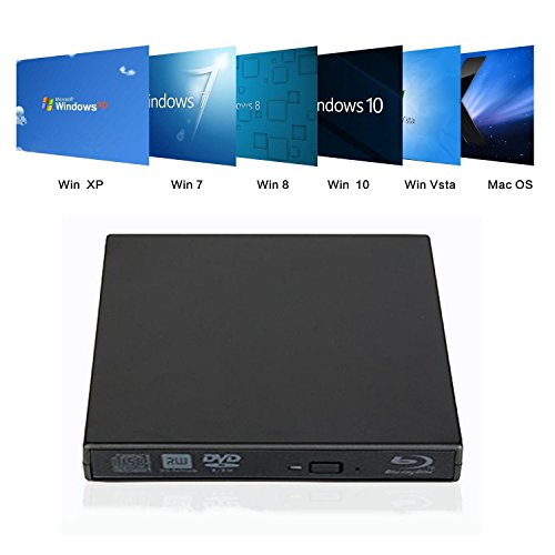 External blu-ray DVD Drive for PC Computer USB 2.0 DVD Player CD Burner BD-ROM DVD/CD-RW Support Super-Laptop Desktop Notebook PC - Thumbnail 4