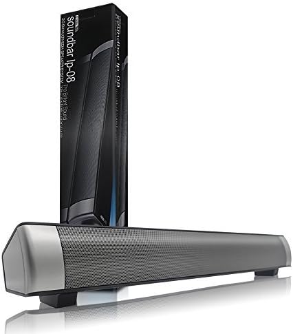 Soundbar Bluetooth 3.0 Wireless Speaker Built-In Subwoofer 3.5mm Support TF Card for TV Smartphone Sound Bar (Black)