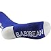 BABIBEAN Knee High Football/Basketball Crew Socks For Kids Blue/White 8-12 Age Size M