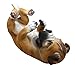 Atlantic Collectibles Fawn Boxer Wine Bottle Holder Caddy Figurine 10