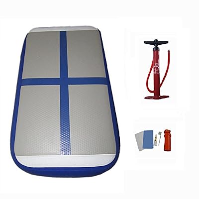 ARCADIAW Inflatable Gymnastics Tumbling Mat Air Track on Water or Garden for Home Training with Free Pump