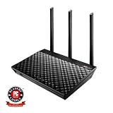 ASUS RT-AC66U B1 AC1750 Dual-Band WiFi Router, AiProtection Lifetime Security by Trend Micro, AiMesh Compatible for Mesh WiFi System