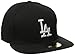 MLB Los Angeles Dodgers Black with White 59FIFTY Fitted Cap, 7 1/4