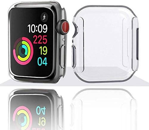 Vodzy Soft Slim Flexible TPU Protective Case Cover Compatible with Iwatch 40mm Series 4 - Transparent