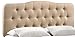 Modway Annabel Full Upholstered Linen Headboard in Beige