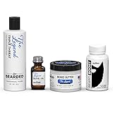 Beard Growth Bundle - Beard Growth Vitamins, Beard Oil, Beard Butter, Beard Wash - The Legend