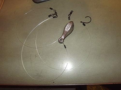 4 Pack Grouper OR Snapper RIG Weighted with 8OZ Bank Sinker.