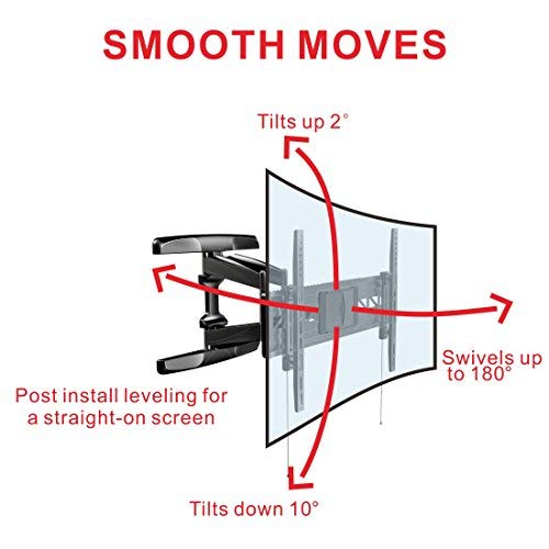 image for Loctek Curved TV Wall Mount Bracket for 32-70 inch Articulating Full M
