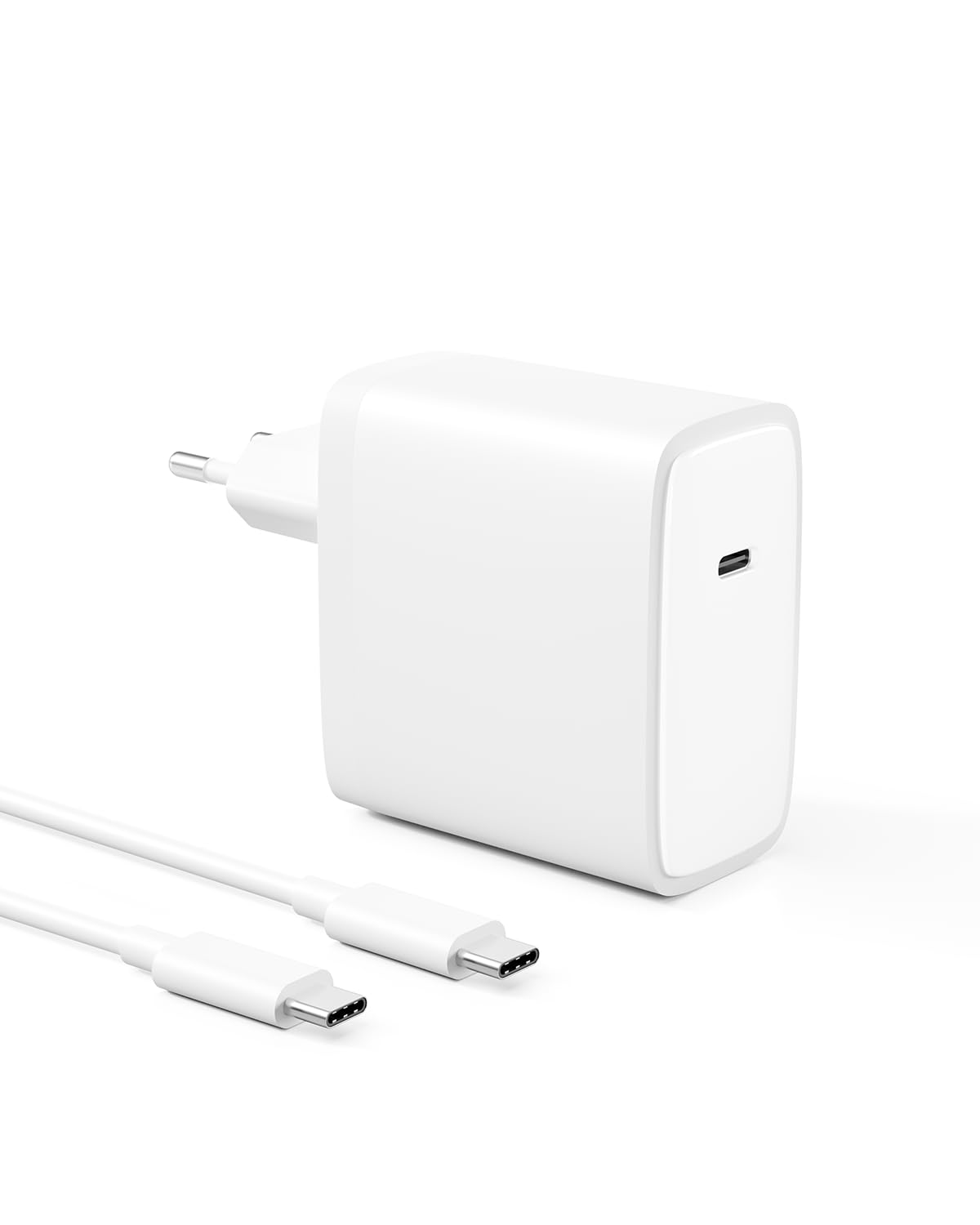 100W USB C Ladegerät Kompatibel mit MacBook Pro 16 14 Zoll MacBook Air 15 13 Zoll 2025 2024 2023 2022 2021 2020 2019 2018 M4 M3 M2 M1, 2M 5A USB-C Ladekabel (White)