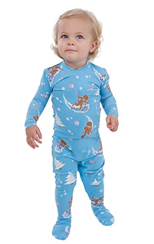 PajamaGram Flannel Gingerbread Fun Matching Family Pajama Set, 18 Months, Multicoloured