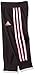 adidas Little Girls' Performance Pant, Caviar Black/Pink, 6