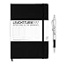 Leuchtturm1917 Dotted Journal Medium A5 Bullet Notebook with Gift Boutique 9 Pack Black Fineliner Fine Tip Brush Journaling Pens Set (Dotted, Black)