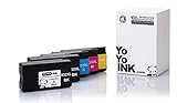 YoYoInk 5 Pack Remanufactured Ink Cartridges Replacement for HP 932XL & 933XL (2 Black, 1 Cyan, 1 Magenta, 1 Yellow) for OfficeJet 6700 6600 7610 6700 7612