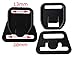 10 Pairs (40 Pieces) KAMsnaps® Nursing Maternity Clips Clasps Plastic Hooks Buckles for DIY Breastfeeding Bras Camis and Tank Tops Black (3/4