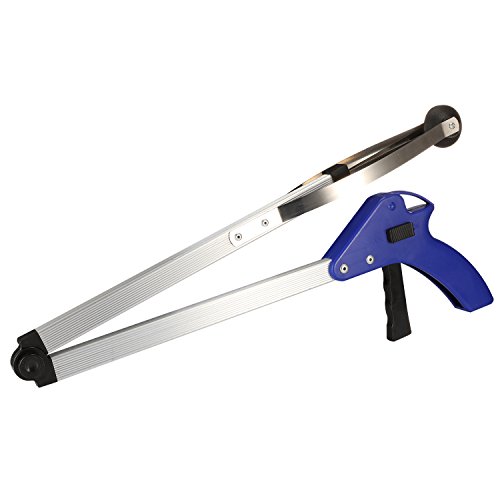 Fashionclubs Aluminum Foldable Trash Pick Up Long Arm Reacher Grabber Gripper Tools 83cm