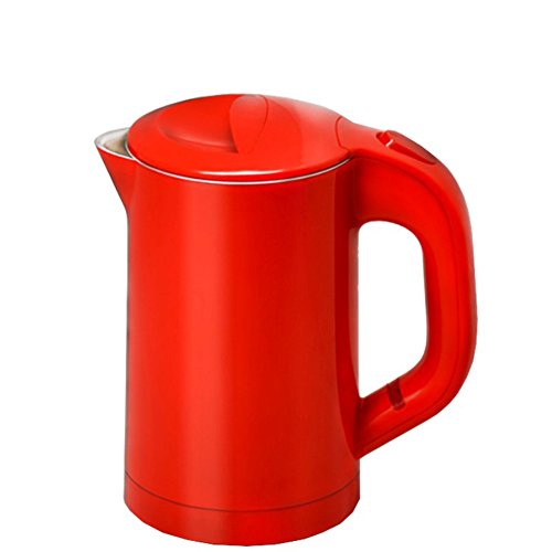 ZJâ“‡ kettle Electric Kettle/Cup Creative Mini ABS Plastic + Stainless Steel Mute 600ml Travel Easy To Carry Green/Red/Pink/Yellow 15 17.5cm Fast Boiling Boil-Dry Protection ## (Color : Pink)
