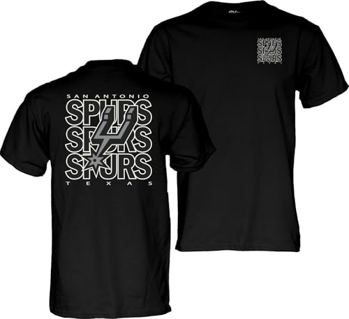 San Antonio Spurs NBA Officially Licensed T-Shirt Front/Back Press, X-Large Tea…