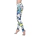 Alexandra Collection Womens Pow! Pop Art Printed Athletic Workout Leggings Pink Large