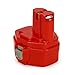 POWERAXIS 1420 14.4 Volt Battery 1434 Makita Battery Replacement for, Makita 1420, 1422, 1433, 1434, 1435, 1435F, 192699-A, 193158-3, 192600-1, (Red)