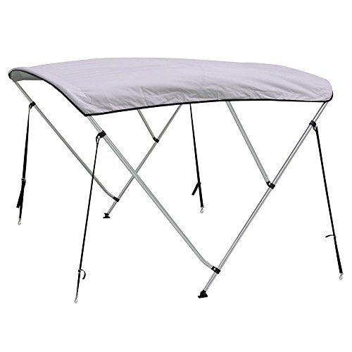 Boat Bimini Shade Canopy, fits 73-78 inch mounting points, grey