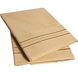 1500 Supreme Collection Pillowcase - King, 2 Count, Camel