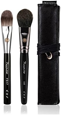 PICCASSO Natural Base Professional Makeup Brush for Make-up Artist Set of 2