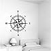 Nautical Compass Removable Vinyl Decal Wall Sticker Mural Kids Room Home Decor