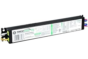 GE Electronic High Output Ballast with Non Dimming Design and Programmed Start Mechanism for Tools and Home Improvement, Black