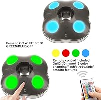 Amazon Com Honwell Patio Umbrella Light Outdoor Wireless Battery Operated Led Table Umbrella Lights With Remote 16 Color Changing Outside Umbrella Pole Light Camping Lights For Umbrellas Brown Home Improvement