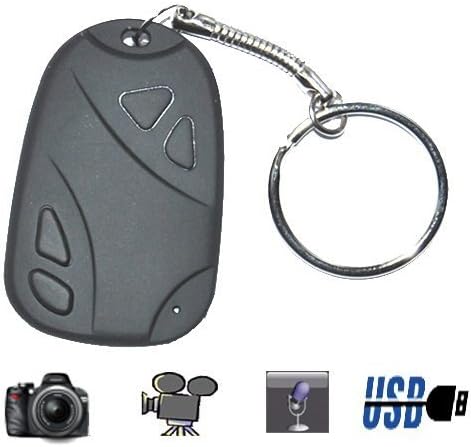 DREAM HO Mini Keychain Camera-Hidden Camera-Car Remote Pinhole Cam-Car Keychain SPY Camera Key Chain- Hidden Pinhole Digital Video Recorder Micro Camera PC WebCam