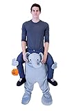 Costume Agent Men's Piggyback Elephant Ride-On Costume, Elephant, Teen