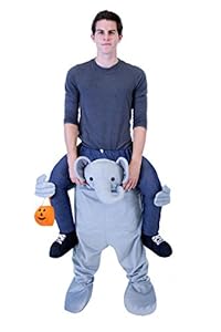 Costume Agent Men's Piggyback Elephant Ride-On Costume, Elephant, Teen