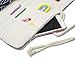 Knitting Needles Holder Case Rolling Organizer for Crochet Hooks Accessories, Mother's Day Gift (Navy Leaf)