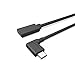 USB-C Extension Cable,TUSITA Angled 90 Degree USB Type C Devices;Pass Video,Data Sync,Audio Through Male to Female Extender for MacBook Pro,Nintendo Switch,Samsung Galaxy S8 S9/Note 8/Dex,Nest Cam