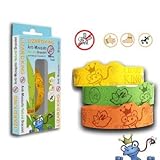 Lizard King Anti Mosquito Bracelet - Natural Repellent with Cinronella Oil. Extra Safe, No Deet. Kids Love Them! 168 hours of Long Lasting Mosquito Protection. Perfect for Outdoor Events, Sports, Playtime, Camping, Hiking, Gardening, Picnics, and more. Colors may vary. (3 Bracelets)
