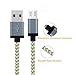 Aplenta Micro USB Cable, 3-Pack 10ft Premium Micro USB Cable High Speed USB 2.0 Sync and Charging Cables for Samsung, HTC, Motorola, Nokia, Android, and More(Gold+Gray)