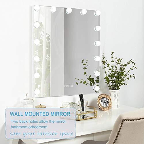 Fenair Bluetooth Large Vanity Mirror with Lights,Hollywood Lighted