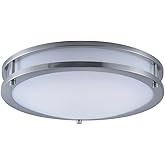 Maxim Lighting 55543WTSN Linear - 14 Inch 20W 1 LED Flush Mount