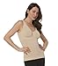 Aha Moment by N-Fini Women's Dbl V-Neck tank shaper built-in underwire bra