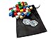 Discount Learning Supplies 100 Assorted Blank Dice 16 mm with Storage Bag