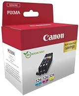 Canon CLI-526 Cyan Magenta Yellow Ink Cartridge 3 Pack Original Recycled view 6