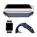 Cooolbuy Smart Soft Silicone Sports Strap Apple Wacth Band for Apple Wrist Watch Replacement Band M/L (42mm/Midnight Blue)